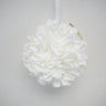 Supreme White Floral Ball Ornanment 9" - Uncategorized Silk