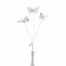 Direct Export Metallic Butterfly x3 Spray Platinum 28" - Seasonal & Holiday Decorations Silk