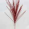 Supreme Pine Glitter Spray Red 35" - Artificial Non-Flowering Plants Silk