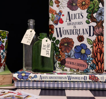 Alice in Wonderland Large Book Vase