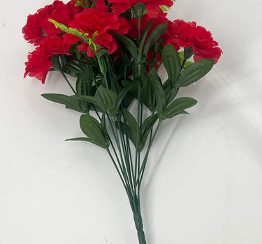 Fortune Carnation Bush Red 18” - Silk