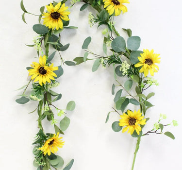 Sunflower/Eucalyptus Garland 5'