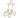 Gold Metal Scroll Easel 5"W x 11"H