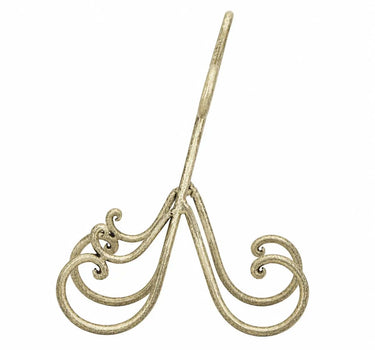 Gold Metal Scroll Easel 5"W x 11"H