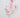 Supreme Curly Spray Pink/White 31" - Artificial Non-Flowering Plants Silk