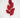 Glitter Magnolia Leaf Spray Red 27"