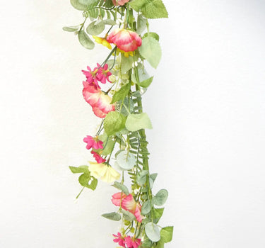 Poppy Garland Orange/Yellow 5''