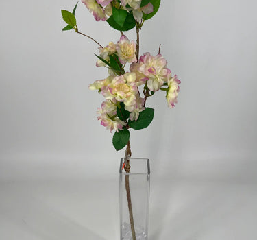 Le Fleur Cherry Blossom Spray Yellow/Pink 20" - Artificial Flowering Plants Silk