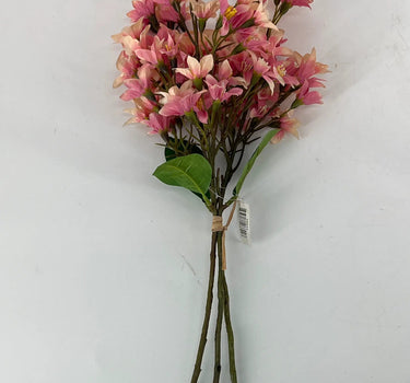 Le Fleur Cluster Mini Flower Bundle (x3) Purple 18" - Uncategorized Silk