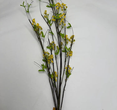 Direct Export Twig/Berry Branch Yellow 41" - Uncategorized Silk