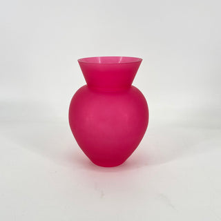 Matte Raspberry Vase 7.5"H