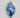 Supreme Glass Finial Ornament Blue 3x6" - Holiday Ornaments Merchandise