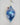 Supreme Glass Finial Ornament Blue 3x6" - Holiday Ornaments Merchandise