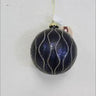 Supreme Glass Ball Ornament Dark Blue-Black 4" - Holiday Ornaments Merchandise