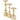 Deco Marché Gold Aluminum Metal Pillar Decorative Candle Holder - Candle Holders Merchandise