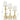 Deco Marché Gold Aluminum Metal Pillar Decorative Candle Holder - Candle Holders Merchandise