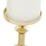 Deco Marché Gold Aluminum Metal Pillar Decorative Candle Holder - Candle Holders Merchandise