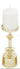 Deco Marché Gold Aluminum Metal Pillar Decorative Candle Holder - Candle Holders Merchandise