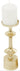 Deco Marché Gold Aluminum Metal Pillar Decorative Candle Holder - Candle Holders Merchandise
