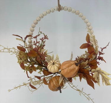 Supreme Pumpkin Berry Wreath 18'' - Uncategorized Silk