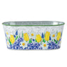 Napco Tulip/Daffodil Metal Planter 9.5"L x 4"H - Merchandise