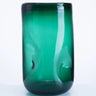 Diamond Star Green Glass Vase 5.9"D x 10.6"H - Vases Merchandise