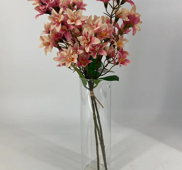 Le Fleur Cluster Mini Flower Bundle (x3) Purple 18" - Uncategorized Silk