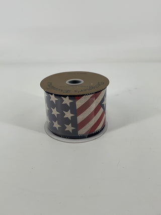 Red, White, and Blue Stars and  Stripes Ribbon 2.5" x 10 Yd  (2 Asst)