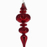 Supreme Glass Finial Ornament Red 12" - Holiday Ornaments Merchandise