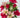 Fortune Rose/Zinnia/Lily Mixed Bush Pink 23” - Silk