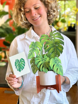 Monstera Pop-Up Greeting Card