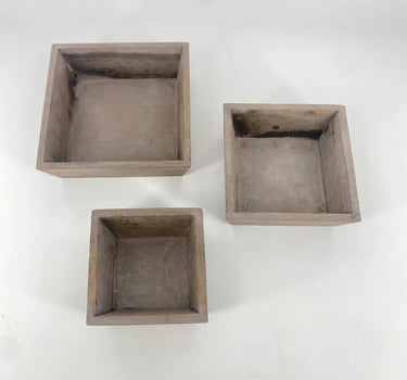 Melrose Wooden Box Medium 6.5x6.5” - Merchandise