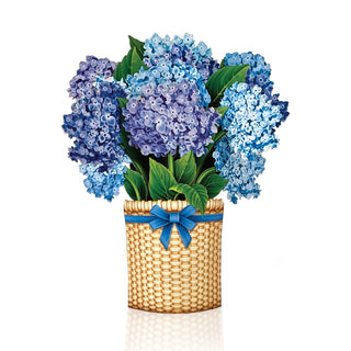 Mini Nantucket Hydrangea Pop-Up Greeting Card