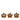 Gold Crown Ornament set of 3 by Raz, 3.5in tall, jeweled gold-tone decorations.