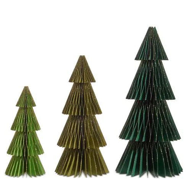 RAZ Paper Table Tree Green 12" - Small - Seasonal Village Sets & Accessories Merchandise