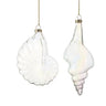 RAZ Iriedesent Sea Shell Ornaments (2 Asst) 7.25" - Holiday Ornaments Merchandise