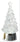 Lighted Glitter Water Tree snow globes, Raz brand, 2-pack, 5-inch tall, gold and silver bases.