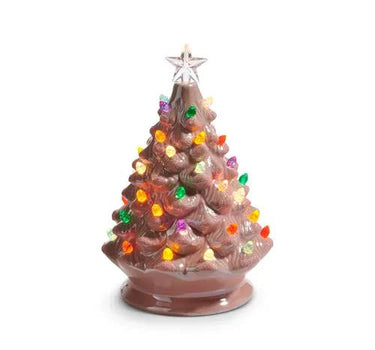 RAZ Lighted Pink Vintage Tree 8" - Holiday Ornaments Merchandise