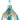 Raz ornament set: gold leaf wrapped blue iridescent ornaments with beaded trim, 3 pcs, 4–5.5 in