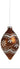 Ornate Gingerbread Ornament set (3 Asst) 4 in, Raz brand, brown with white icing patterns, silver hanging caps
