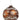 Ornate Gingerbread Ornament set of 3, 4-inch brown ornaments with white icing swirls