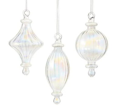 RAZ Iridescent Ornament (3 Asst) 6" - Holiday Ornaments Merchandise