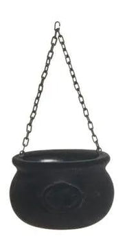 RAZ Black Flocked Cauldron Small - Seasonal & Holiday Decorations Merchandise