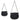 RAZ Black Flocked Cauldron Small - Seasonal & Holiday Decorations Merchandise