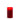 Raz glass red pillar candle, 3.5 in by 6 in, cylindrical red candle