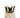 Nutcracker candle holder, ceramic, 4.5-inch, black-and-white crown with gold trim.