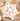 Mini Gingerbread Ornament set, 6 assorted 2-inch brown cookies with white icing in a plastic tray