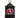 Raz Cardinal stained-glass lighted water lantern, black metal frame with red cardinal panels, 11-inch