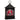 Raz Cardinal stained-glass lighted water lantern, black metal frame with red cardinal panels, 11-inch