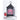 Cardinal Stained-Glass Lighted Water Lantern 11in, Raz brand, black metal with colorful cardinal panels